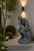Product image 1 of the product “Man in Contemplation, 110 cm Height, Cast Stone, Bronze Colour ”